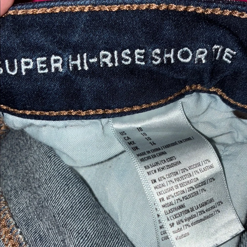 American Eagle Outfitters Blue Jean Shorts Classic Cut-Off Style - Picture 3 of 3